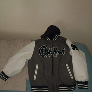 Boys size 6 Oshkosh varsity jacket